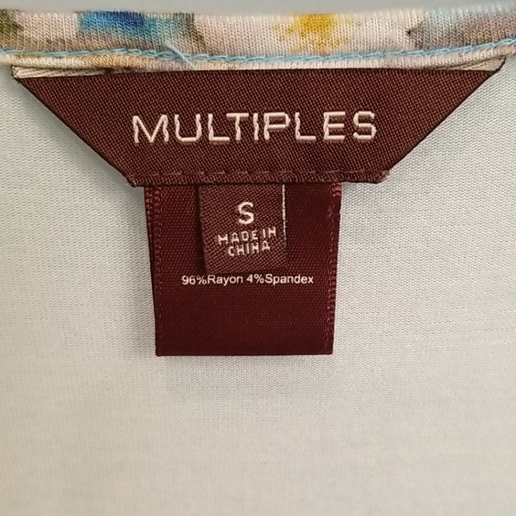 Multiples Eiffel Tower Print Swingy Tunic Top in S - Picture 2 of 10